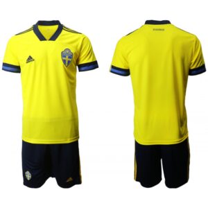 686163f491e7d_1 Men's Sweden National Team Custom Home Soccer Jersey Suit