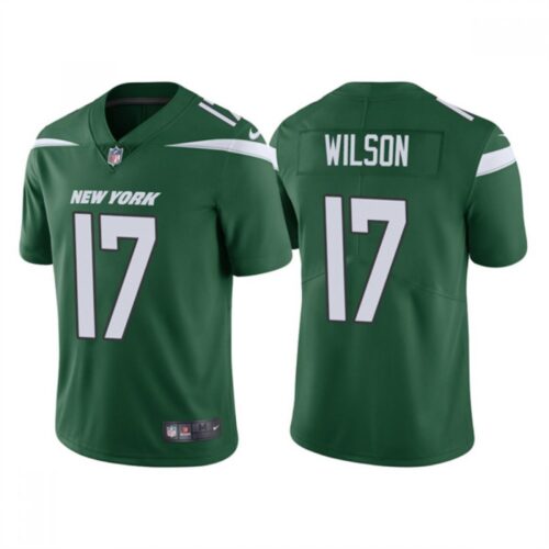 686163f627e08_1 Men's New York Jets #17 Garrett Wilson 2022 Green Vapor Untouchable Limited Stitched Jersey