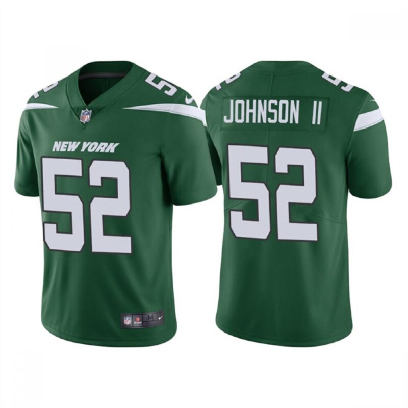 686163ff44f7a_1 Men's New York Jets #52 Jermaine Johnson II 2022 Green Vapor Untouchable Limited Stitched Jersey