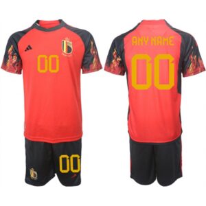 6861640df0a9e_1 Men's Belgium Custom Red 2022 FIFA World Cup Home Soccer Jersey Suit