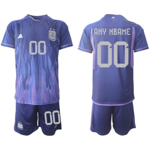 6861641648f9e_1 Men's Argentina Custom Purple 2022 FIFA World Cup Away Soccer Jersey Suit