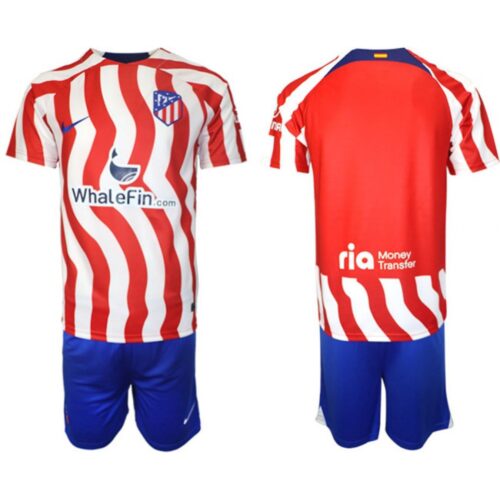 68616441a9618_1 Men's Atletico de Madrid Custom 2023/24 Red Home Soccer Jersey Suit 001