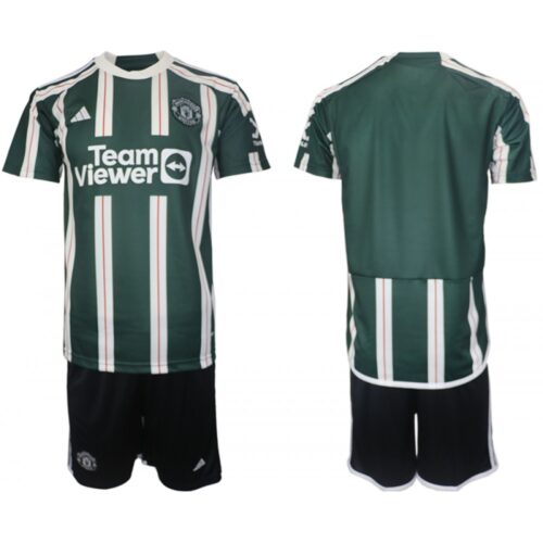 6861645f404b5_1 Men's Manchester United Custom 2023/24 Green Away Soccer Jersey Suit