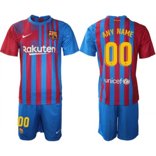 6861646b1168a_1 Men's Barcelona Custom Home Soccer Jersey Suit