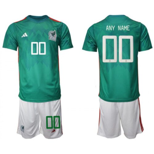 68616490b418c_1 Men's Mexico Custom Green Home Soccer Jersey Suit