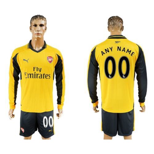 686164da69b12_1 Arsenal Personalized Away Long Sleeves Soccer Club Jersey