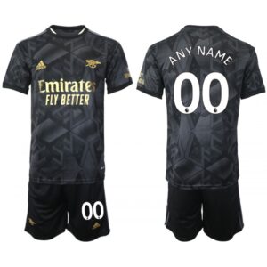 686164e2acac8_1 Men's Arsenal F.C Custom 2023 Black Away Soccer Jersey Suit