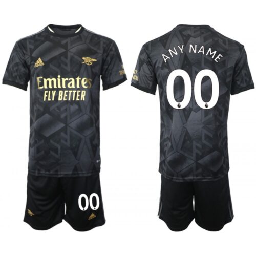 686164e2acac8_1 Men's Arsenal F.C Custom 2023 Black Away Soccer Jersey Suit