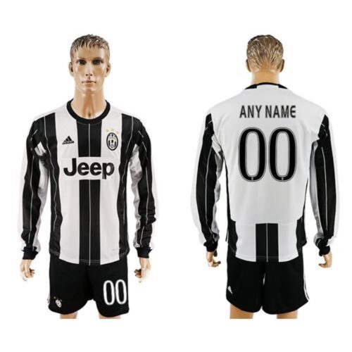 686164f1b3be1_1 Juventus Personalized Home Long Sleeves Soccer Club Jersey