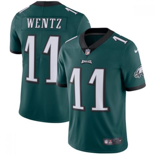 686164f1f31da_1 Youth Philadelphia Eagles #11 Carson Wentz Midnight Green Vapor Untouchable Limited Stitched NFL Jersey