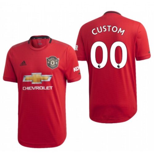 686165024990a_1 Men's Manchester United Customized Red 2019 Soccer Club Home Jersey