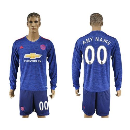 6861650d951e0_1 Manchester United Personalized Away Long Sleeves Soccer Club Jersey