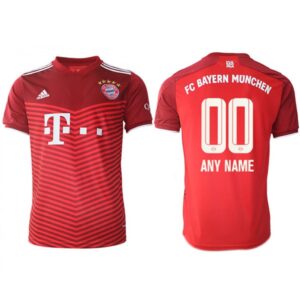 686165223a38c_1 Men's FC Bayern Munchen Custom Red Home Soccer Jersey