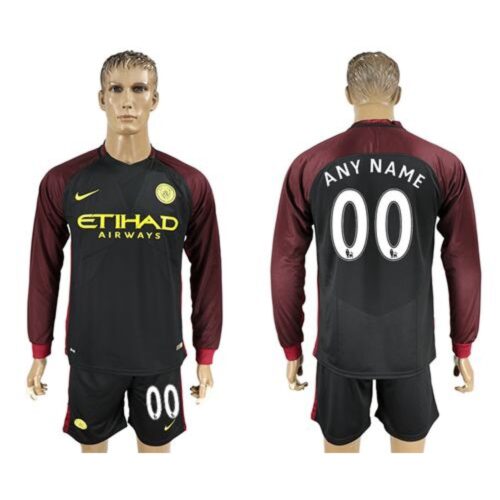 6861652b041a5_1 Manchester City Personalized Away Long Sleeves Soccer Club Jersey