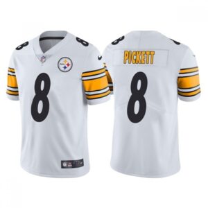 68616595a58dc_1 Men's Pittsburgh Steelers #8 Kenny Pickett White NFL Draft Vapor Untouchable Limited Stitched Jersey