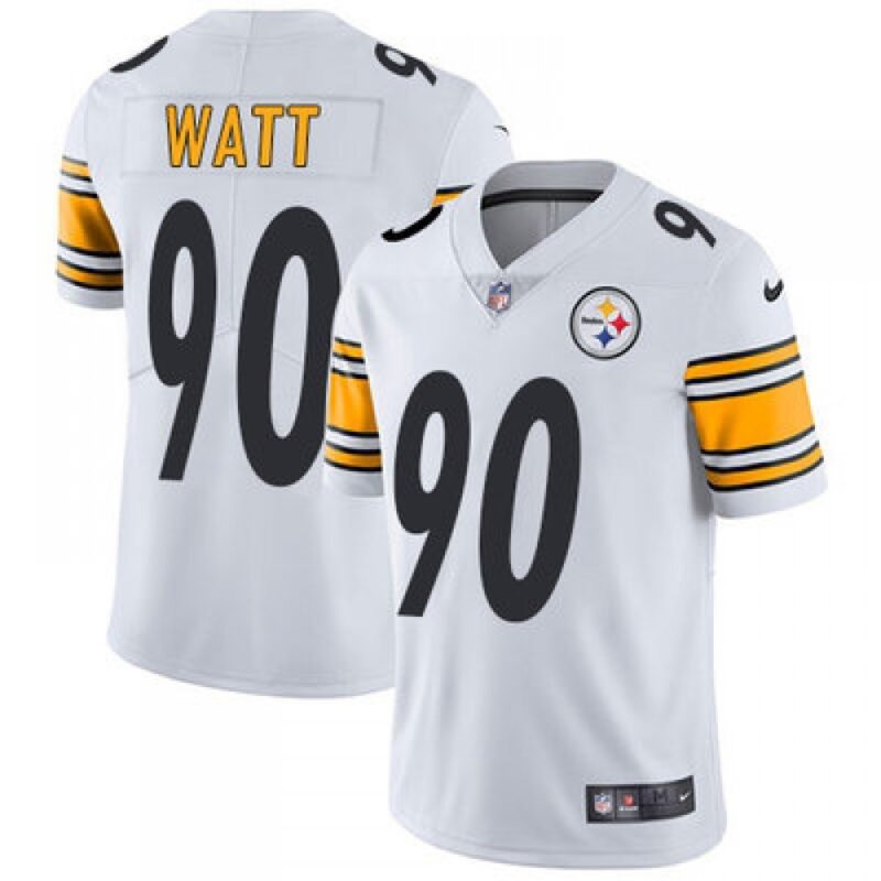 686165e99c3ff_1 Youth Pittsburgh Steelers #90 T. J. Watt White Vapor Untouchable Limited Stitched NFL Jersey