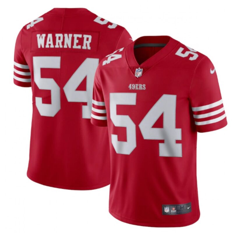 68616604c4326_1 Men's San Francisco 49ers #54 Fred Warner 2022 New Scarlet Vapor Untouchable Stitched Football Jersey
