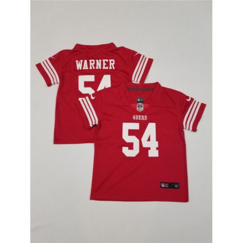 686166124d566_1 Toddlers San Francisco 49ers #54 Fred Warner Red Vapor Untouchable Stitched Football Jersey