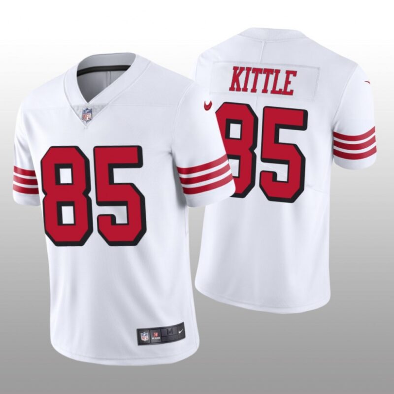 68616614b8807_1 Youth NFL San Francisco 49ers #85 George Kittle White Vapor Untouchable Limited Stitched Jersey