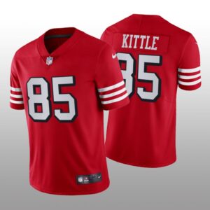 6861661a1c7b5_1 Youth NFL San Francisco 49ers #85 George Kittle Red Vapor Untouchable Limited Stitched Jersey