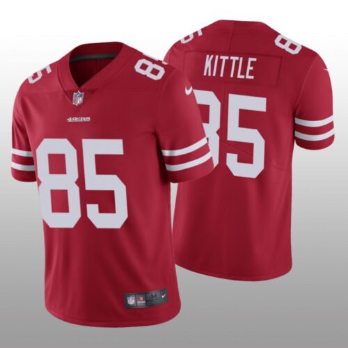 6861661d26e87_1 Youth NFL San Francisco 49ers #85 George Kittle Red Vapor Untouchable Limited Stitched Jersey