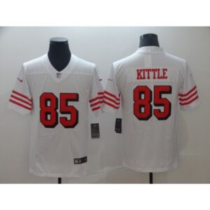 6861662f7624b_1 Men's San Francisco 49ers #85 George Kittle New White Vapor Untouchable Limited Stitched NFL Jersey