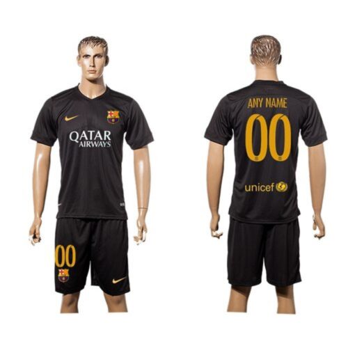 68616633213c1_1 Barcelona Personalized Black Soccer Club Jersey