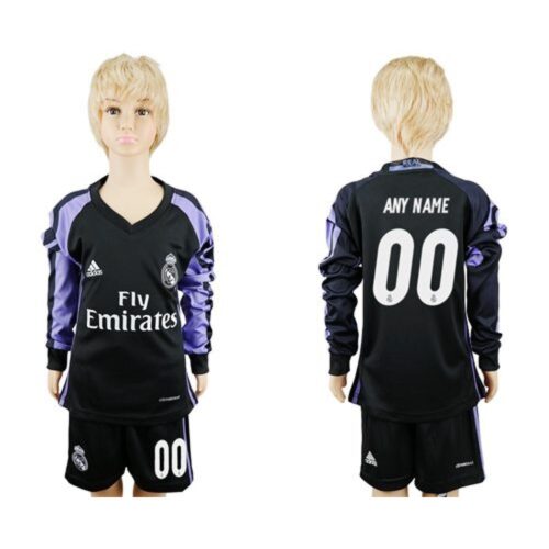 68616643a7900_1 Real Madrid Personalized Sec Away Long Sleeves Kid Soccer Club Jersey