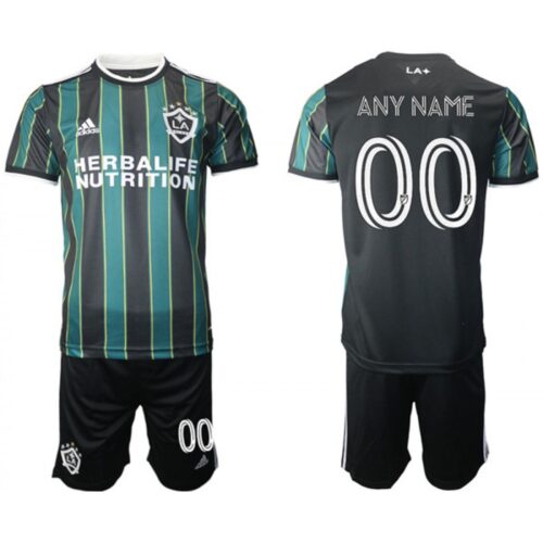686166543d9a9_1 Men's Custom LA Galaxy Black Soccer Jersey