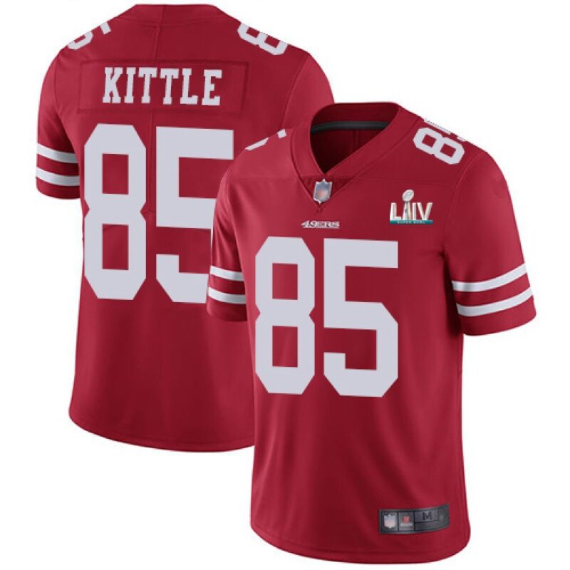 686166559e940_1 Men's San Francisco 49ers #85 George Kittle Red Super Bowl LIV Vaper Untouchable Limited Stitched NFL Jersey