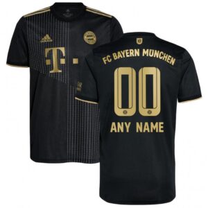 68616656e022e_1 Men's Bayern Munich Custom 2021/22 Black Away Jersey