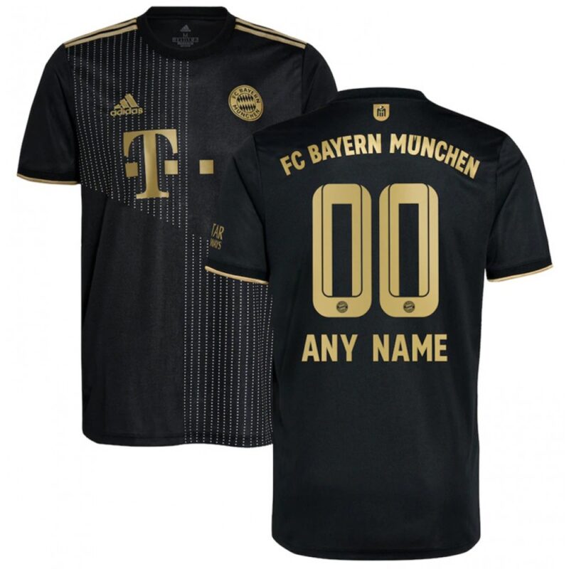 68616656e022e_1 Men's Bayern Munich Custom 2021/22 Black Away Jersey