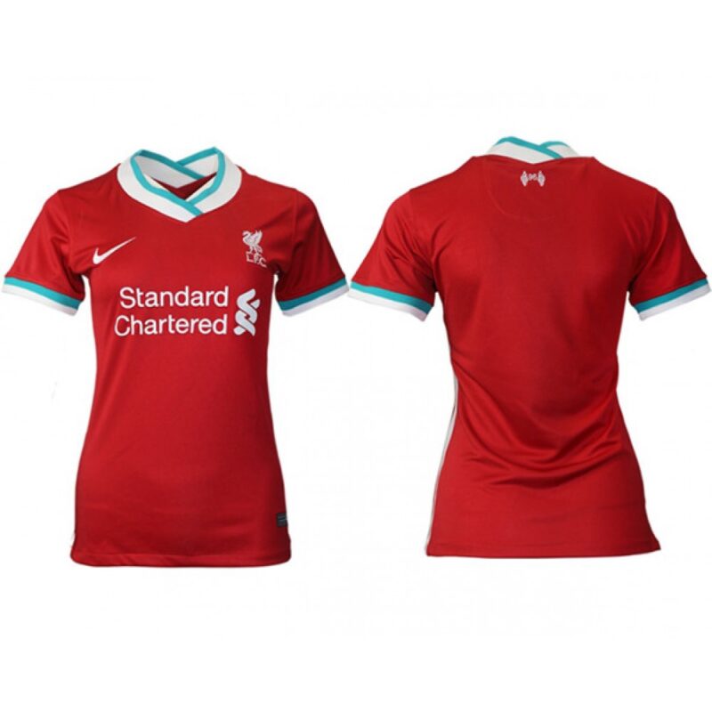 68616664cfa64_1 Women's Liverpool Blank Red Home Soccer Club Jersey