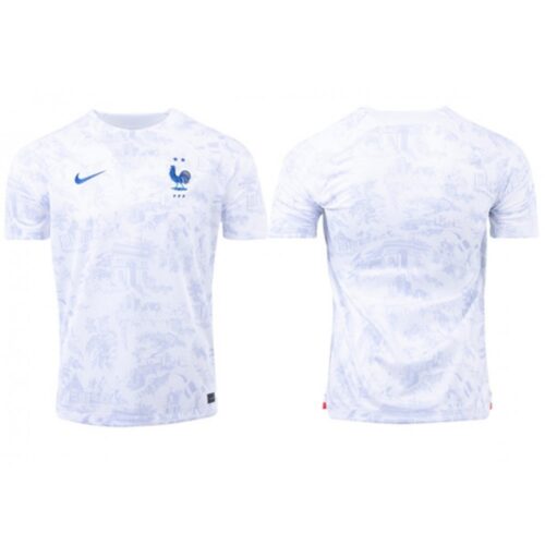 68616673edbbe_1 Men's France Blank 2022 White Soccer T-Shirt