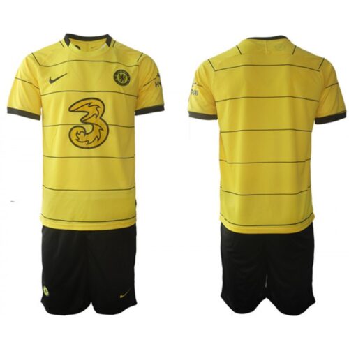 6861667e5eded_1 Men's Chelsea 2021/22 Yellow Away Soccer Jersey Suit