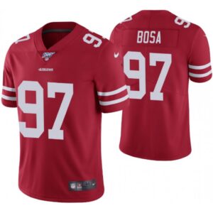 6861669013107_1 Men's San Francisco 49ers #97 Nick Bosa Red 2019 100th season Vapor Untouchable Limited Stitched NFL Jersey