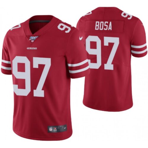 6861669013107_1 Men's San Francisco 49ers #97 Nick Bosa Red 2019 100th season Vapor Untouchable Limited Stitched NFL Jersey