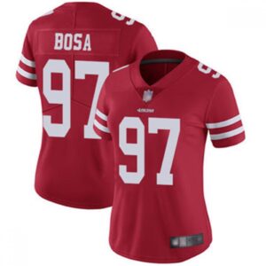 686166acb08a0_1 Women's NFL San Francisco 49ers #97 Nick Bosa Red Vapor Untouchable Limited Stitched Jersey