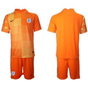 686166b88ee7a_1 Men's England Blank Orange Goalkeeper Soccer Jersey Suit
