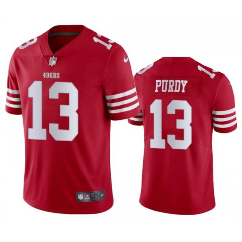 686166babf46f_1 Youth San Francisco 49ers #13 Brock Purdy Red Vapor Untouchable Limited Stitched Football Jersey