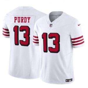 686166c647ad0_1 Men's San Francisco 49ers #13 Brock Purdy 2023 F.U.S.E. New White Vapor Untouchable Limited Stitched Football Jersey