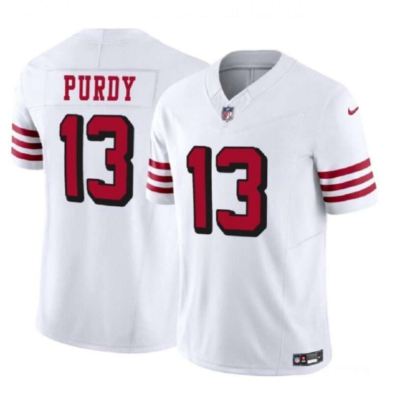 686166c647ad0_1 Men's San Francisco 49ers #13 Brock Purdy 2023 F.U.S.E. New White Vapor Untouchable Limited Stitched Football Jersey