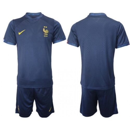 686166c7111c7_1 Men's France Blank Navy Home Soccer Jersey Suit