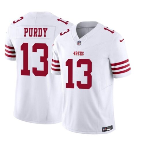 686166cc383d1_1 Men's San Francisco 49ers #13 Brock Purdy White 2023 F.U.S.E. Vapor Untouchable Limited Stitched Football Jersey