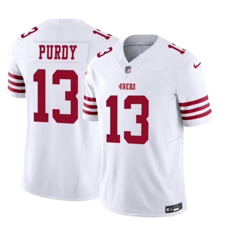 686166cc383d1_1 Men's San Francisco 49ers #13 Brock Purdy White 2023 F.U.S.E. Vapor Untouchable Limited Stitched Football Jersey