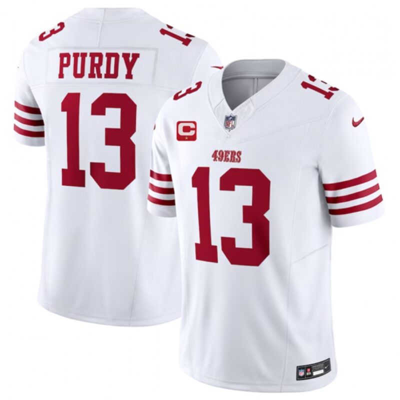 686166d1b1006_1 Men's San Francisco 49ers #13 Brock Purdy White 2023 F.U.S.E. With 1-Star C Patch Vapor Untouchable Limited Stitched Football Jersey