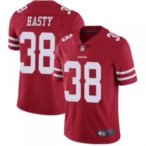 686166f77e07d_1 Men's San Francisco 49ers #38 JaMycal Hasty Red Vapor Untouchable Limited Stitched Jersey