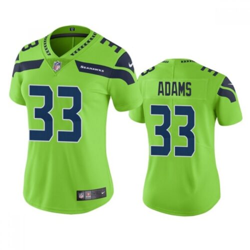 6861670a09c1f_1 Women's Seattle Seahawks #33 Jamal Adams Green Color Rush Stitched Jersey(Run Small)