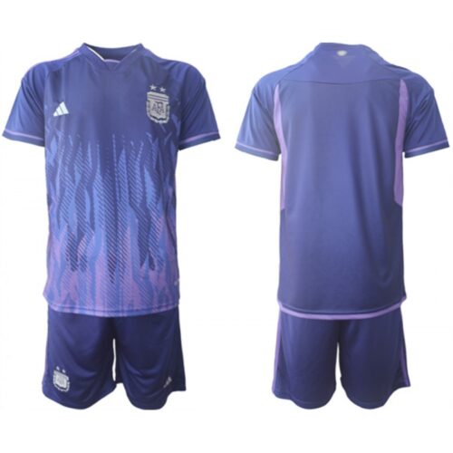 68616724a8879_1 Men's Argentina Blank Purple 2022 FIFA World Cup Away Soccer Jersey Suit
