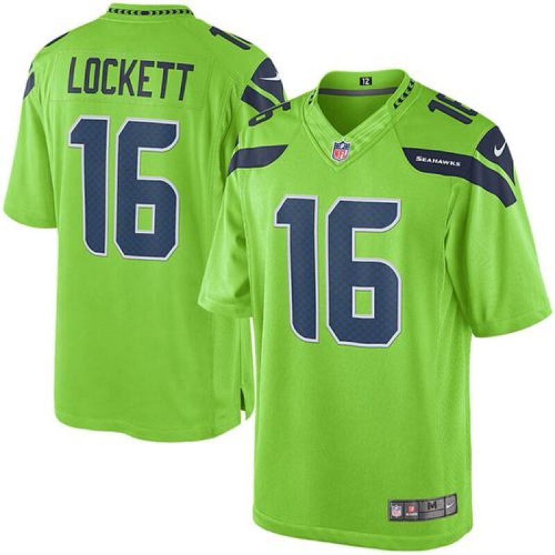 6861673cae91a_1 Seahawks #16 Tyler Lockett Green Men's Stitched NFL Limited Rush Jersey